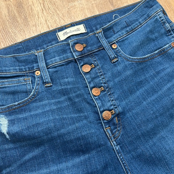 MADEWELL | 10" High-Rise Skinny Jeans in Hanna Wash - Picture 5 of 6